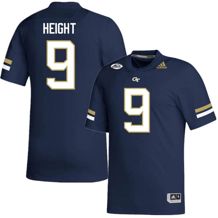 Romello Height Georgia Tech Jerseys,Georgia Tech Yellow Jackets College Football Uniforms-Navy